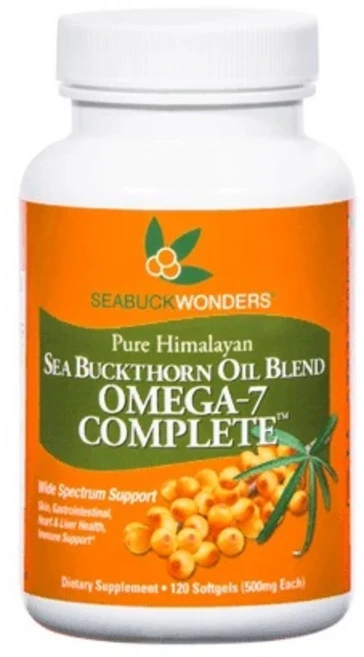 씨벅원더스 씨벅손 오일 블렌드 오메가-7 컴플리트 500mg 소프트젤, 1개, 120정 - 쿠팡