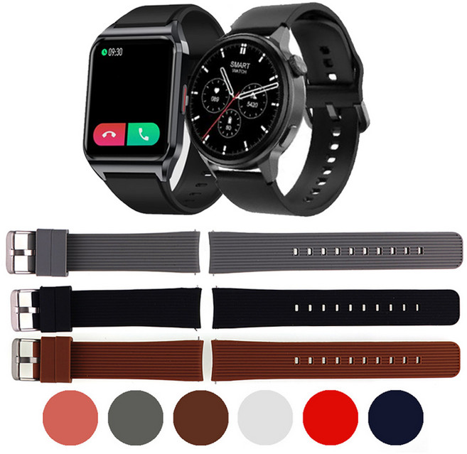 에코너 렉쏘N3 스마트워치 N1 스트랩 줄무늬 우레탄 호환줄, RAUR20GR 그레이, 1개