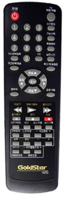 197D/ LG(금성) 비디오비젼 리모컨/ LG(금성) 비디오비젼 리모콘/ 건전지포함, V2) LG비젼197D