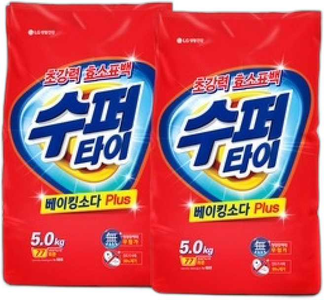 수퍼타이 찬물전용 베이킹소다 플러스, 1개, 5kg