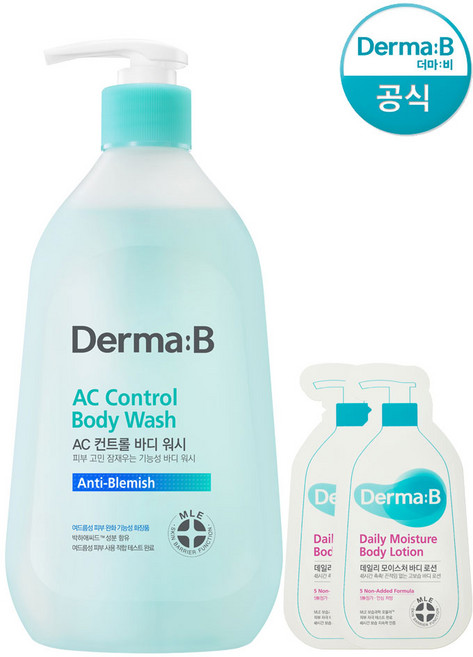 더마비 AC컨트롤 바디 워시 420ml (+랜덤견본2매), 1개