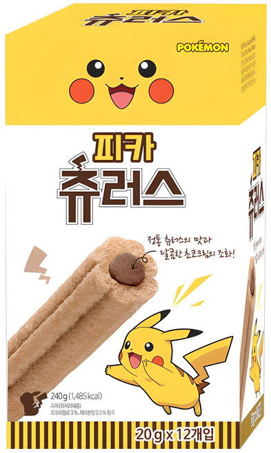 포켓몬스터 피카 츄러스, 20g, 12개