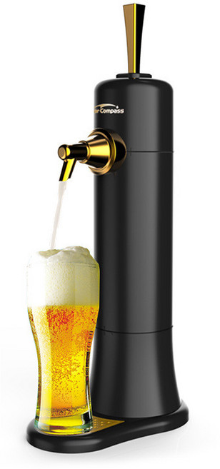 초음파 진동 맥주 거품기 수제맥주, 1개, 블랙