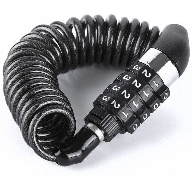 예쁘다여기 와이어락 스트링 번호키 자물쇠, 1개