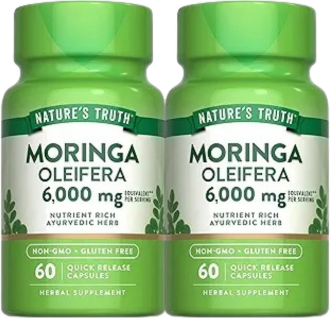 네이처스 트루스 모링가올레이페라 6 000mg 빠른 방출 캡슐 60정(캡슐당 3 000mg) 2 SET, 60정 - 쿠팡