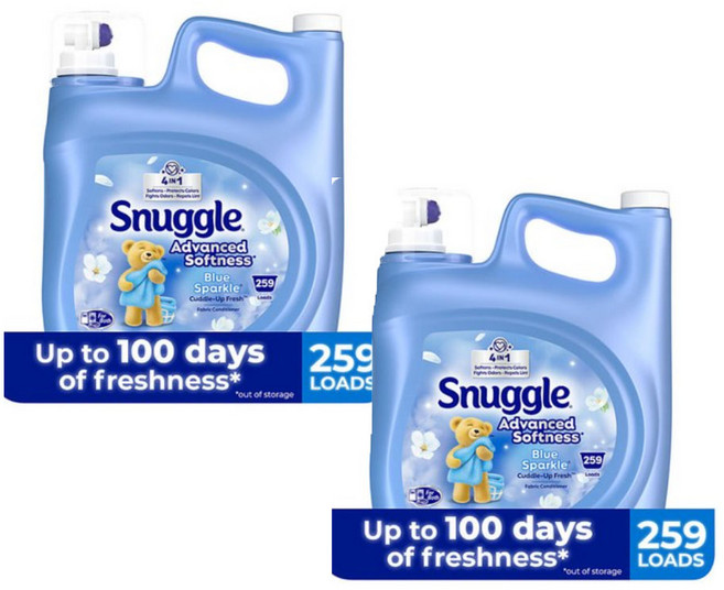 스너글 블루 스파클 고농축 섬 유유연제 259회분 2팩 ( 176oz x2팩) NEW 버젼, 2개