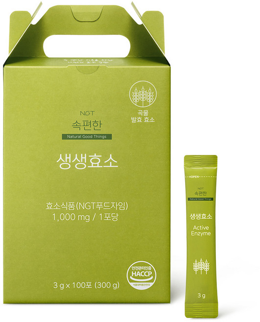 네츄럴굿띵스 속편한 생생효소 100포 1박스, 300g, 1개