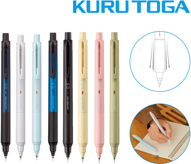 유니 쿠루토가 KS 뉴 스탠다드 샤프 0.5mm, 블랙, 1개