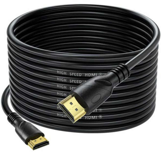 조렌카 4K HDMI 케이블 30피트 초고속 HDMI 2.0 케이블 4K 60Hz 18GBps 골드 도금 커넥터 이더넷 오디오 비디오 반환 1080p 3D HDTV PC xbox, 35FT, 1개