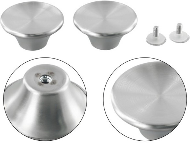 더치오븐 손잡이 스테인리스 스틸 냄비 뚜껑 교체 Le Creuset Aldi 로지 2 개, 01 빠른