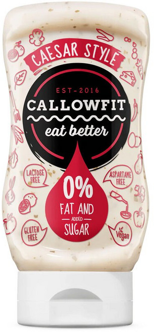 Callowfit 캘러핏 저칼로리 저지방 저탄수화물 치즈시저 소스 300ml 6개