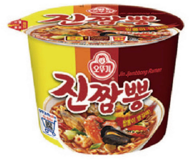 오뚜기 진짬뽕 컵라면 115g, 8개