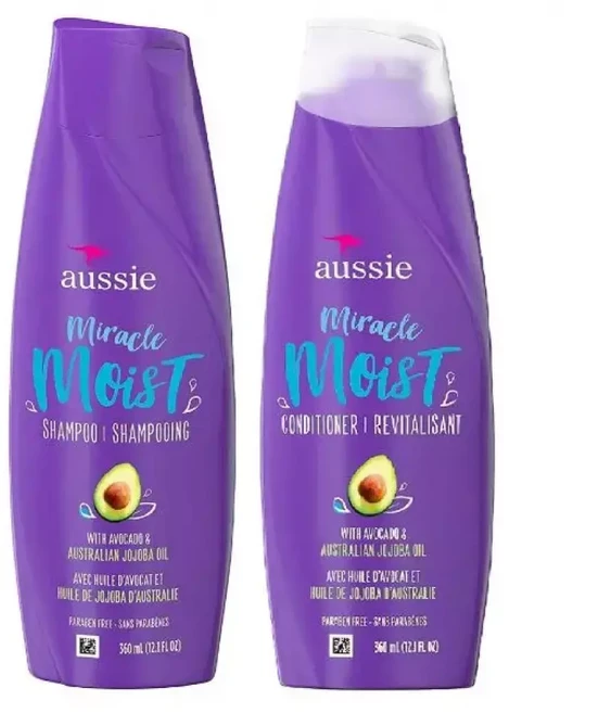 Aussie 오지 미라클 모이스트 샴푸 컨디셔너 세트 x 2, 1개, 360ml - 쿠팡