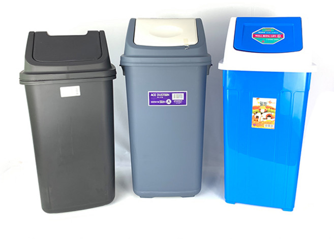 종량제봉투용 50L 업소용 사무실 관공서 쓰레기통 분리수거함, 웰빙사각휴지통 6호(실용량 약45L), 1개