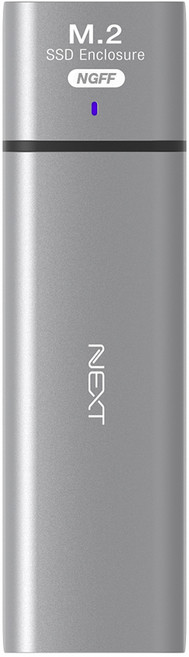 넥스트 이지넷유비쿼터스 USB C to M.2 SATA SSD 외장케이스 NEXT-M2283TCA, 1개