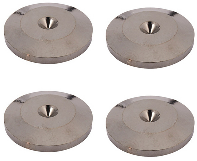 4개 스피커 순수 구리 스파이크 패드 HiFi 스피커 박스 아이솔레이션 플로어 스탠드 피트 콘 베이스 슈즈 패드, 4250, 1개, 없음