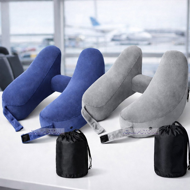 아이캠프 후드 H형 에어 목베개 여행용 기내용 비행기 목베개