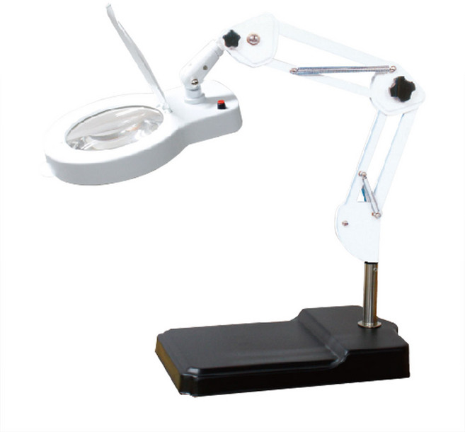 LED 조명 확대경(테이블 스탠드형) - SK-102XL(3X/대구경), SK-102XL-B(5X/대구경)/White, 1개