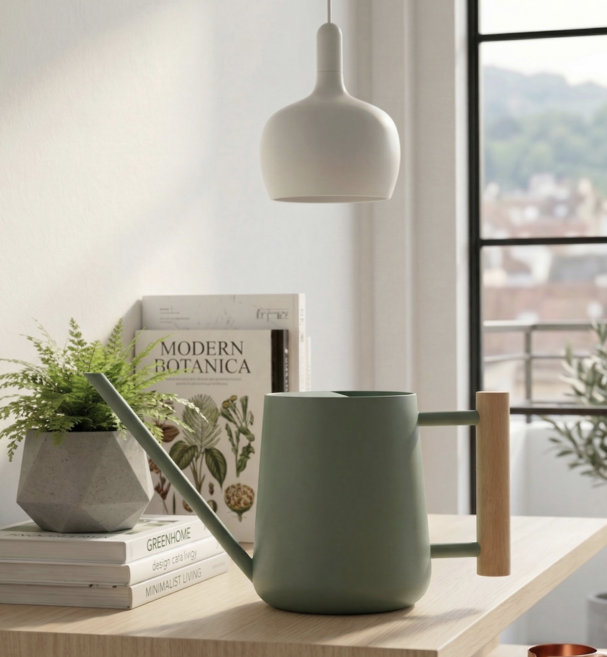 트루리버 북유럽 스텐 롱노즈 미니 물조리개 1L, 밀크 그린, 1개