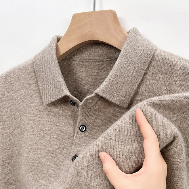 JoYouth 남성 캐시미어100 니트 스웨터 카라니트티 퓨어캐시미어