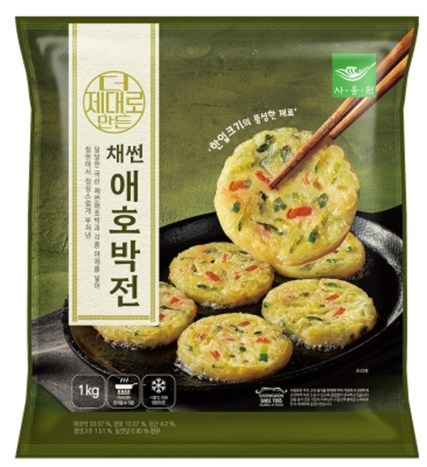사옹원 미니전 애호박전, 1kg, 4개