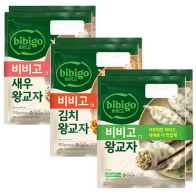 CJ 비비고 왕교자 혼합 (왕교자455g+김치420g+새우315g 각 ), 1개, 315g