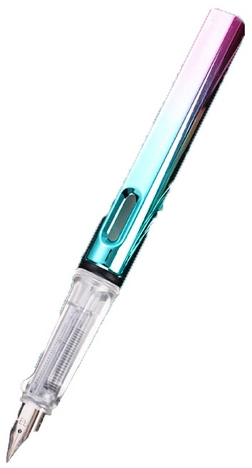 人體工學 雙面繞線透明筆握 鋼筆式毛筆, 1個, 新矯姿端正鋼筆