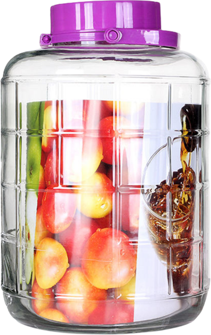 주방 대용량 과실주 효소병 두꺼운 투명 유리 담금주병 가정용 술담는통 담금주병, 1개, 20L