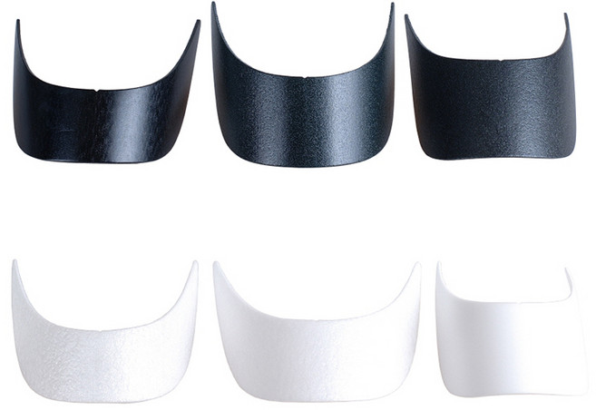 미소털실 모자 챙 뜨개질도구 의류소품, 모자챙 검 (중), 1개