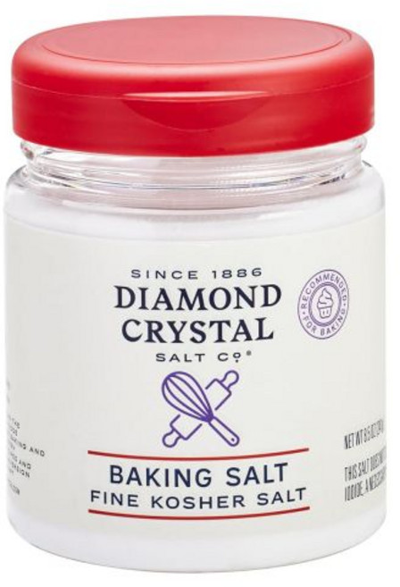 Diamond Crystal 소금 다이아몬드 크리스탈 베이킹 미세 코셔 첨가물 없음 반죽과 반죽에 적합 8.5온스 캔스터