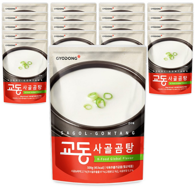 교동식품 사골곰탕, 500g, 18개