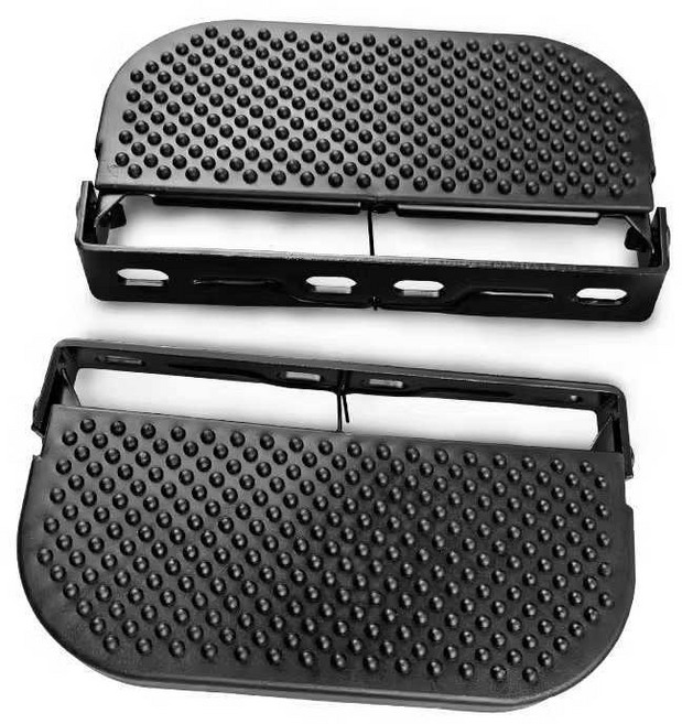 전기자전거 보조 뒷 발판 페달 접이식 뒷자리 발받침 대형 접이식 발판 1쌍(검은색) 1개, 대형 접이식 발판 1쌍(검은색) * 1개