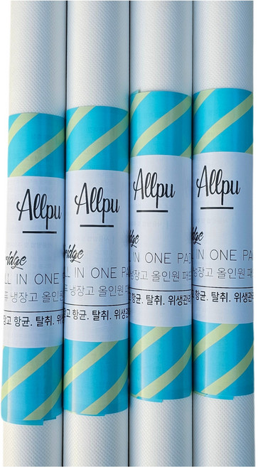 냄새 습기 세균 먹는 올퓨 올인원 냉장고 탈취제 잘라쓰는 롤타입 냉장고 서랍장 싱크대 (4개구매시+1행사), 흰색, 5개