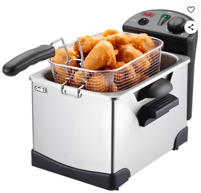 델키 대용량 전기 튀김기, DK-205 (KC안전인증/튀김바스켓포함)