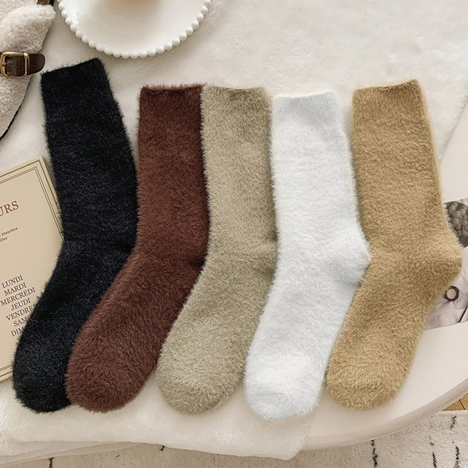 주디앤 여성 베리엘 앙고라 수면 양말 5종세트