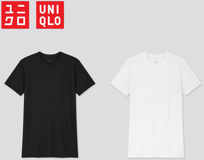 일본 유니클로 히트텍 크루넥 U넥 반팔 티셔츠