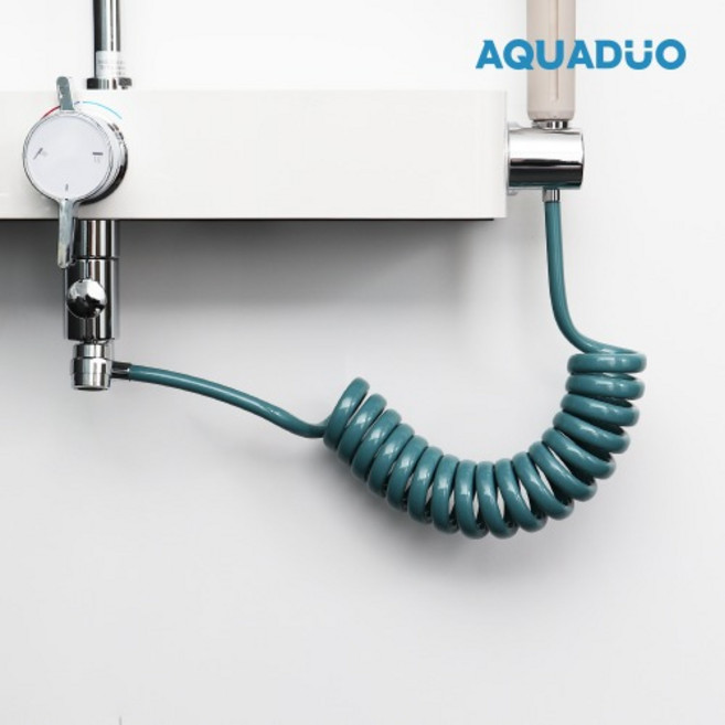 아쿠아듀오 스프링호스 3M 색상선택 / P075, 화이트, 1개