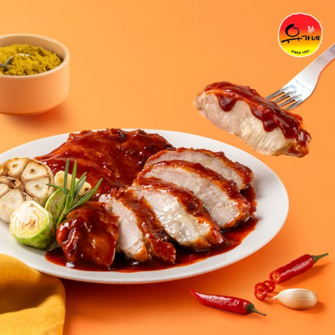 꾸운 닭다리살 닭갈비맛 130g 10팩, 없음