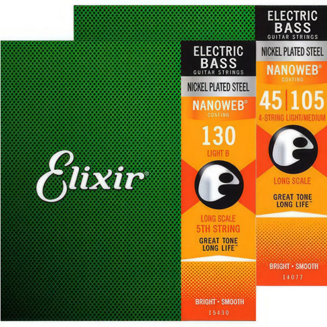 엘릭서5현 베이스줄 NANOWEB 045-130니켈 스텐레스 045-130, 니켈(045~130), 1개