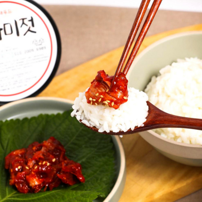 [태태푸드] 국내산 인천 곰소 대구양념 아가미젓 젓갈 젖갈, 500g, 1개