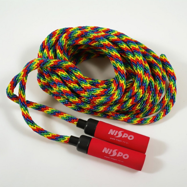 니스포 레인보우긴줄넘기 단체줄넘기 체육용품 줄넘기, 8미터