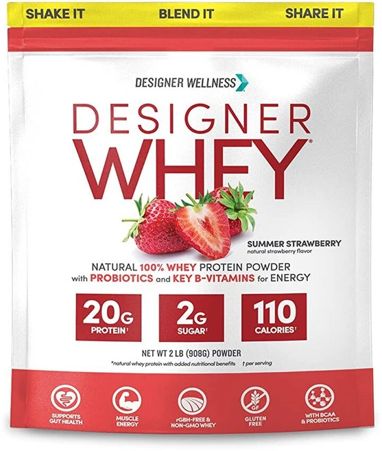 디자이너웰니스 유청 단백질 파우더 908g 써머 스트로베리, 디자이너웰니스 유청 단백질 파우더 908g 써머 스트로, 1개 - 쿠팡