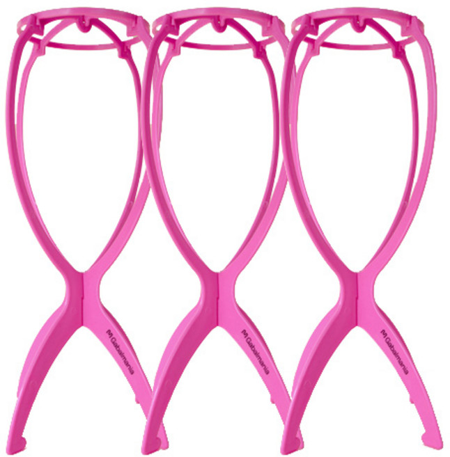가발매니아 가발걸이, 3개, 핑크 3개