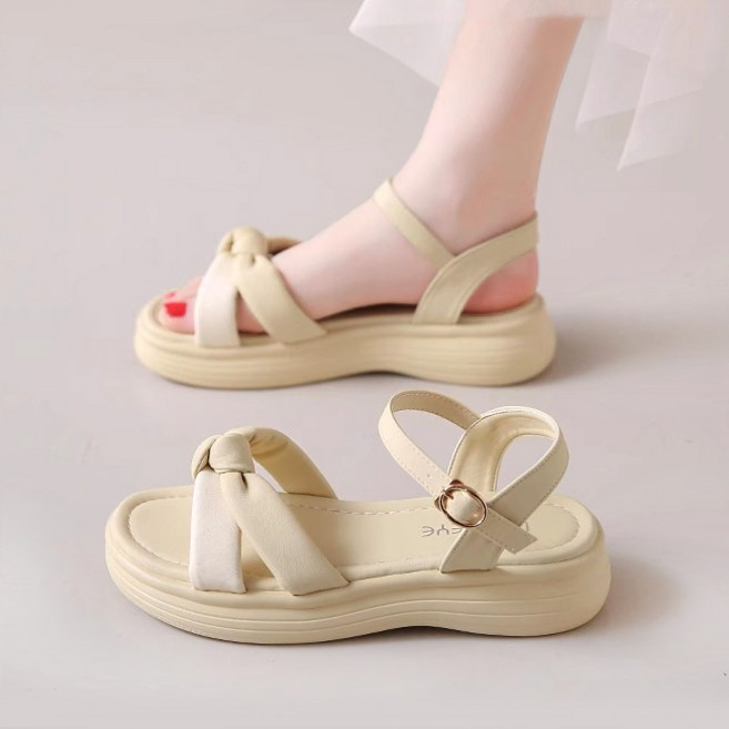 Modern Fashion 여성 발편한 리본 스트랩 샌들 X132