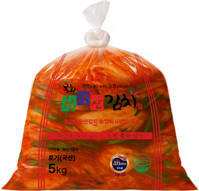 봉화 청량산 포기 생김치 100% 국내산 당일발송, 5kg, 1개, 아이스박스 x 포기김치