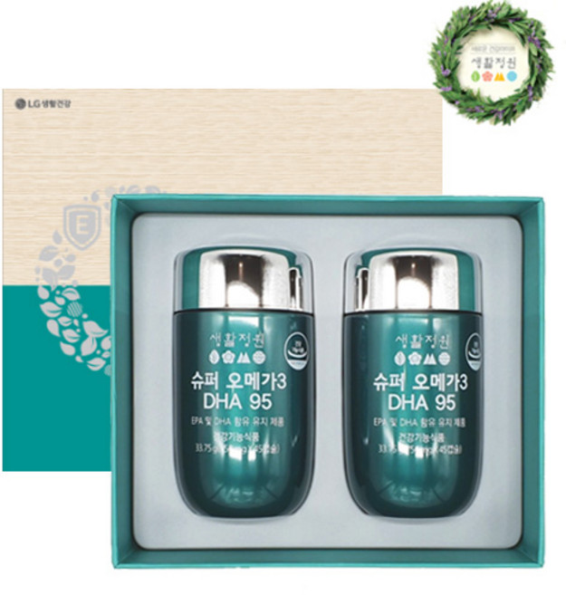 LG생활건강 생활정원 오메가3 90일 증량 기획, 1개, 45정