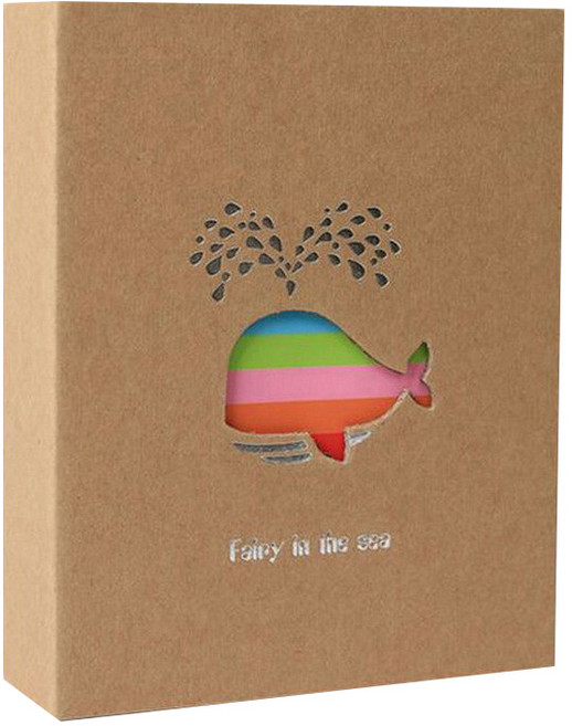 베리구즈 레인보우 포토북 5X7 사진앨범 (사진 100매보관), 고래