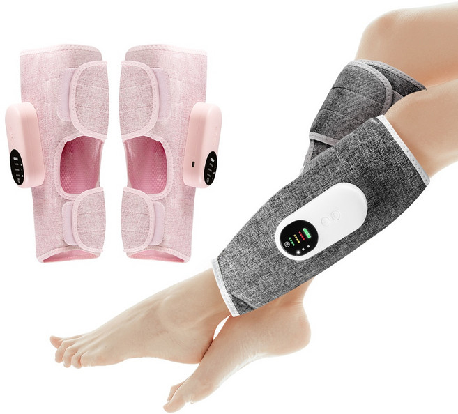 YoYo 3C 無線美腿按摩器 氣壓震動熱敷, 粉紅