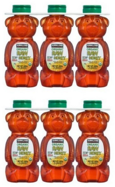 커클랜드 곰돌이 유기농 생꿀 로우허니 2.04kg x 2팩 총6병 / Kirkland Signature Grade A Organic Raw Honey, 680g, 6개