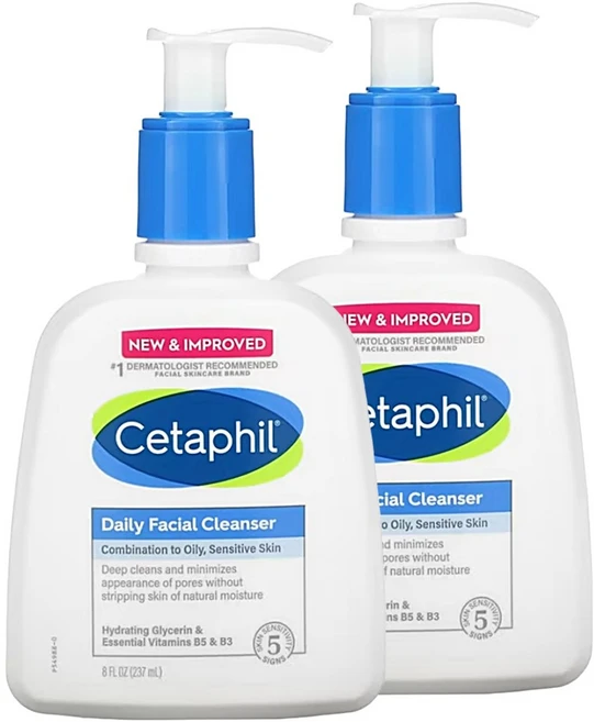 세타필 데일리 페이셜 클렌저 페이스 클렌징폼 237ml 2팩 - 쿠팡